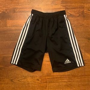 Men’s extra small black and white adidas athletic shorts